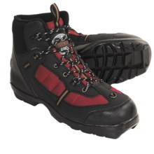 Whitewoods 306 Nordic Ski Boots - NNN BC (For Men and Women) in Black/Red/Tan - Closeouts