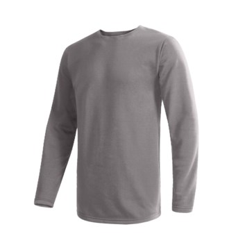 Wickers Comfortrel® Long Underwear Top - Expedition Weight, Long Sleeve (For Tall Men) in Dark Grey