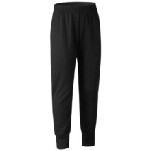 Wickers Long Underwear Bottoms - Midweight (For Kids) in Black - 2nds