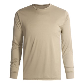 Wickers Long Underwear Shirt - Comfortrel®, Moisture-Wicking, Long Sleeve (For Tall Men) in Tan