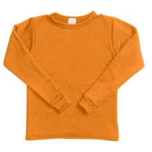 Wickers Long Underwear Shirt - Midweight, Moisture-Wicking, Long Sleeve (For Kids) in Orange - 2nds