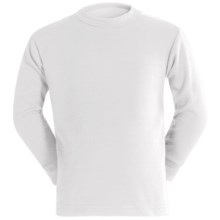 Wickers Long Underwear Shirt - Midweight, Moisture-Wicking, Long Sleeve (For Kids) in White - 2nds