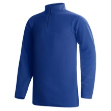 Wickers Long Underwear Shirt - Mock Zip, Long Sleeve (For Tall Men) in Royal Blue - 2nds
