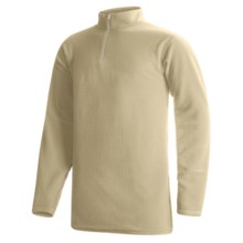 Wickers Long Underwear Shirt - Mock Zip, Long Sleeve (For Tall Men) in Tan - 2nds