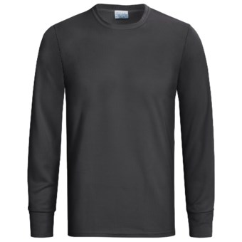 Wickers Long Underwear Top - Midweight, Comfortrel®, Long Sleeve (For Tall Men) in Black
