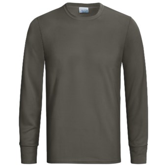 Wickers Long Underwear Top - Midweight, Comfortrel®, Long Sleeve (For Tall Men) in Charcoal