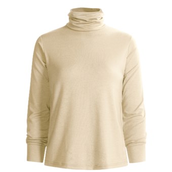 Wickers Long Underwear Turtleneck - Midweight, Comfortrel® (For Women) in Natural