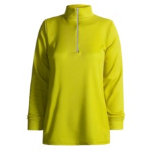 Wickers Midweight Base Layer Top - Zip Neck, Midweight, Long Sleeve (For Women) in Bright Yellow - 2nds
