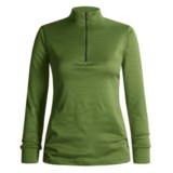 Wickers Midweight Base Layer Top - Zip Neck, Midweight, Long Sleeve (For Women)