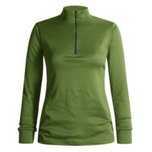 Wickers Midweight Base Layer Top - Zip Neck, Midweight, Long Sleeve (For Women) in Light Green - 2nds
