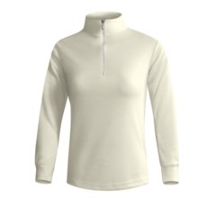 Wickers Midweight Base Layer Top - Zip Neck, Midweight, Long Sleeve (For Women) in Natural - 2nds