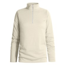 Wickers Mock Turtleneck Long Underwear Shirt - Zip Neck, Heavyweight, Long Sleeve (For Women) in Nat - 2nds