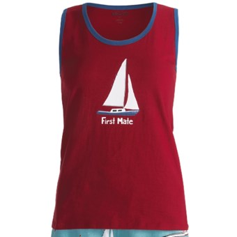 Wild & Cozy by Hatley Cotton Jersey Tank Top (For Women) in First Mate