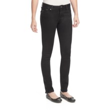 William Rast Raven Skinny Jeans - Ankle Zips, Cotton Twill (For Women) in Onyx - Closeouts