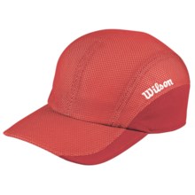 Wilson New Performance Hat - UPF 30+ (For Men and Women) in Red/White - Closeouts