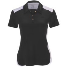 Wilson Polo Shirt - UPF 30+, Short Sleeve (For Women) in Black/White - Closeouts