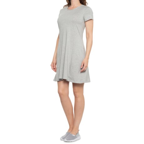 TOADandCO Windmere Dress - Organic Cotton, Short Sleeve (For Women) - HEATHER GREY (S )