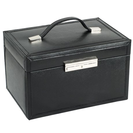 WOLF Queens Court Collection Jewelry Box Medium Saffiano Leather