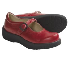 Wolky Assen Mary Jane Shoes - Leather (For Women) in Red Leather - Closeouts