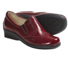 Wolky Berlin Shoes - Leather, Slip-Ons (For Women) in Red Wrinkled - Closeouts