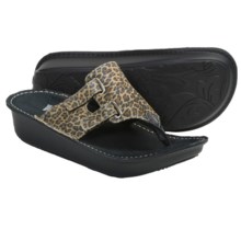 Wolky Escape Sandals (For Women) in Snow Leopard Nubuck - Closeouts