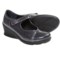 Wolky Hume Wedge Mary Janes (For Women) in Grey Patent
