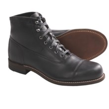 Wolverine 1000 Mile Rockford Cap-Toe Boots - Factory 2nds, Leather (For Men) in Black - 2nds