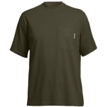 Wolverine Mason Pocket T-Shirt - Interlock Jersey Cotton, Short Sleeve (For Men) in Olive - Closeouts