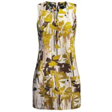 Womyn Cotton Jacquard Dress - Sleeveless (For Women) in Green Floral - Closeouts
