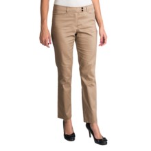 Womyn Stretch Cotton Sateen Pants (For Women) in Khaki - Closeouts