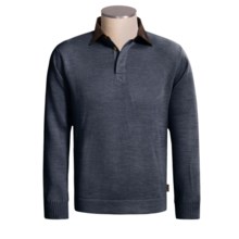 Woolrich Alpine Valley Henley Sweater (For Men) in Deep Navy Heather - Closeouts