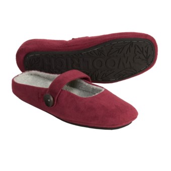 Woolrich Ambridge Slippers - Microsuede (For Women) in Ruby