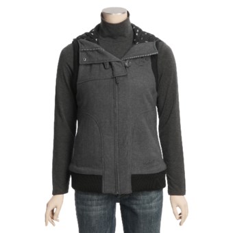 Woolrich Amira Embroidered Vest - Wool, Insulated (For Women) in Light Charcoal Heather