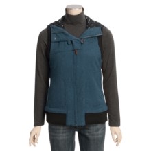 Woolrich Amira Embroidered Vest - Wool, Insulated (For Women) in Majolica Blue Heather - Closeouts