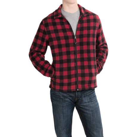 Woolrich Andes Fleece Plaid Jacket For Men