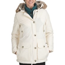 Woolrich Arctic Down Filled Parka - 550 Fill Power, Removable Fur Trim (For Women) in Ecru - Closeouts