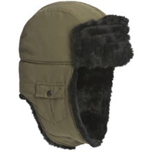 Woolrich Arctic Trooper Hat - Faux-Fur Trim, Fleece Lining (For Men) in Olive - Closeouts