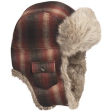 Woolrich Arctic Trooper Hat - Wool, Faux-Fur Trim, Ear Flaps (For Men) in Red - Closeouts