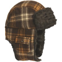 Woolrich Arctic Trooper Hat - Wool, Faux-Fur Trim, Ear Flaps (For Men) in Wood - Closeouts