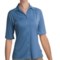 Woolrich Avondale Shirt - UPF 50+, Stretch, Short Sleeve (For Women) in Light Blue Moon