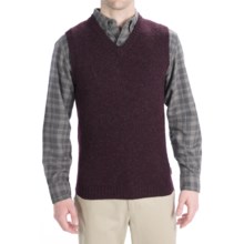 Woolrich Beacon Sweater Vest - Shetland Wool (For Men) in Dark Mulberry - Closeouts