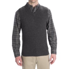 Woolrich Beacon Sweater Vest - Shetland Wool (For Men) in Onyx - Closeouts