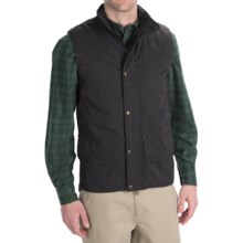 Woolrich Blacktail Vest - Waxed Twill (For Men) in Black - Closeouts