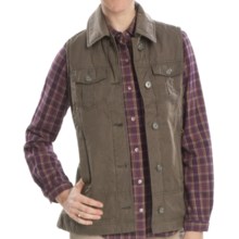 Woolrich Blacktail Vest - Waxed Twill, Insulated (For Women) in Dark Shale - Closeouts
