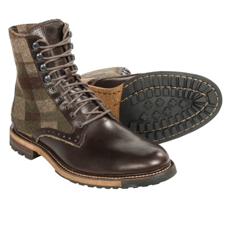 Woolrich Bootlegger Plain Toe Boots Leather For Men