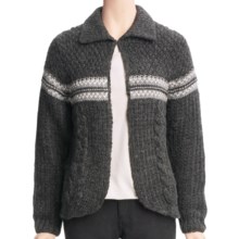 Woolrich Brighton Cardigan Sweater - Wool, Lambswool (For Women) in Onyx Heather - Closeouts