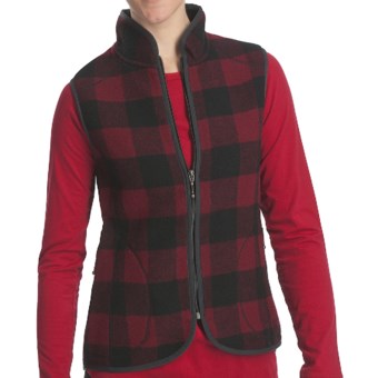 Woolrich Bristol Wool Vest (For Women) in Red/Black Plaid