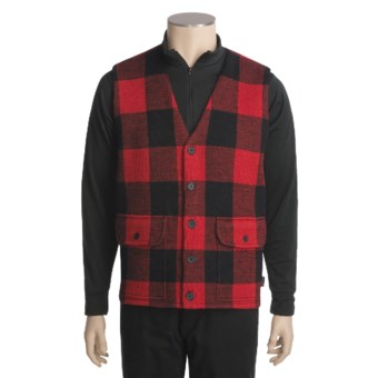 Woolrich Buffalo Vest - Wool (For Men) in Red