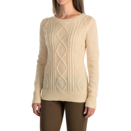 Woolrich Cable Mohair Sweater (For Women)