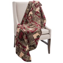 Woolrich Cedar Run Throw Blanket - Berber  in Fishing Days - Closeouts